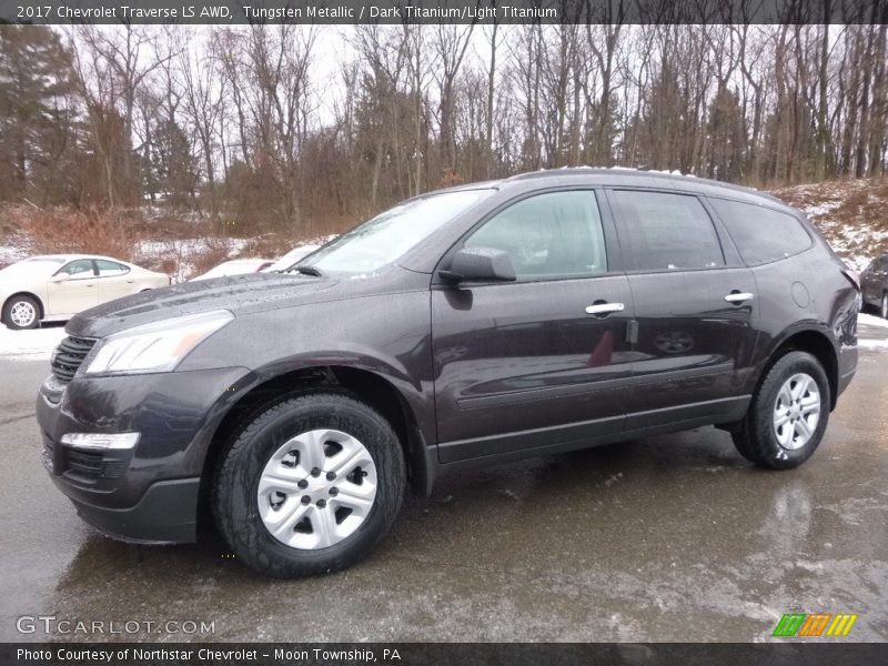 Tungsten Metallic / Dark Titanium/Light Titanium 2017 Chevrolet Traverse LS AWD