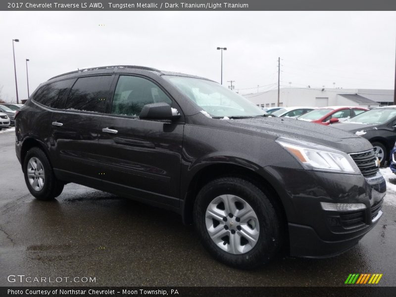 Tungsten Metallic / Dark Titanium/Light Titanium 2017 Chevrolet Traverse LS AWD