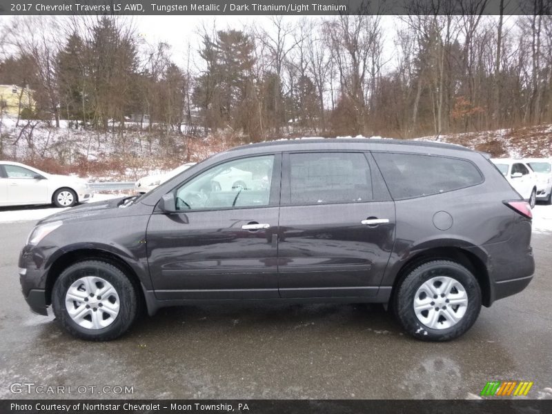 Tungsten Metallic / Dark Titanium/Light Titanium 2017 Chevrolet Traverse LS AWD