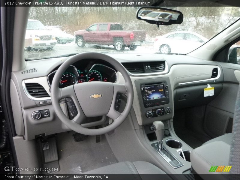 Tungsten Metallic / Dark Titanium/Light Titanium 2017 Chevrolet Traverse LS AWD