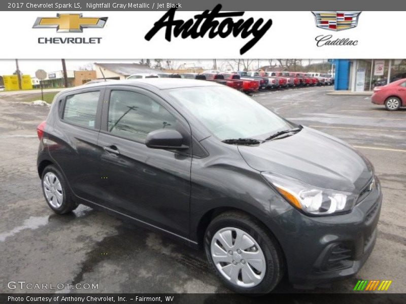 Nightfall Gray Metallic / Jet Black 2017 Chevrolet Spark LS