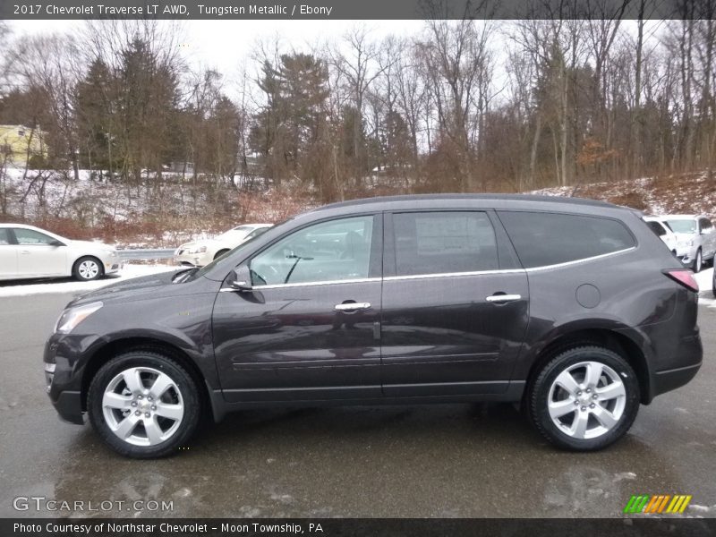 Tungsten Metallic / Ebony 2017 Chevrolet Traverse LT AWD