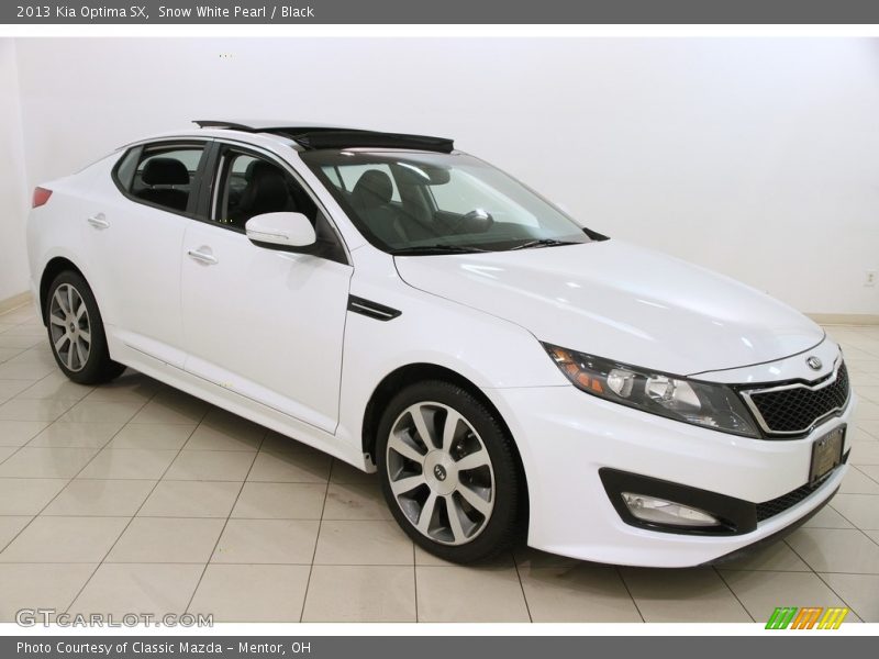 Snow White Pearl / Black 2013 Kia Optima SX