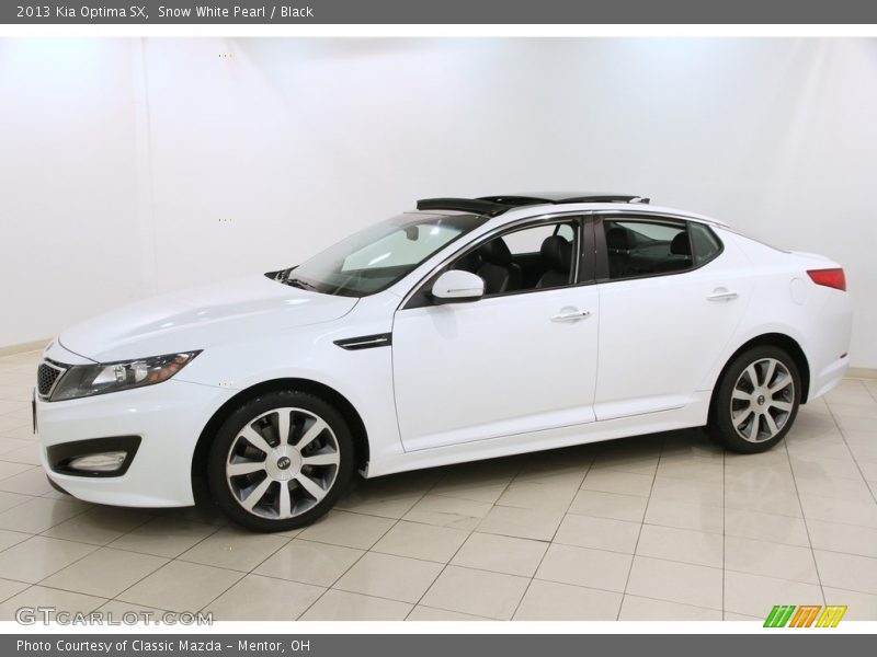Snow White Pearl / Black 2013 Kia Optima SX