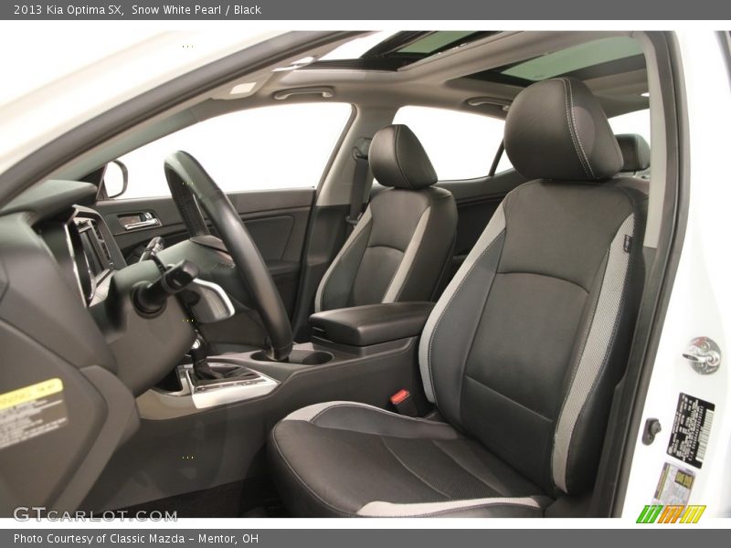 Snow White Pearl / Black 2013 Kia Optima SX