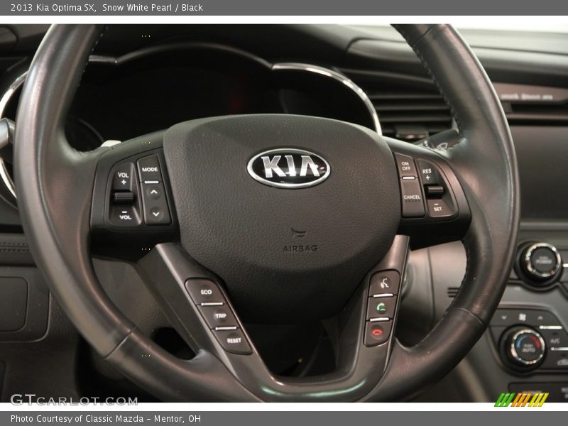Snow White Pearl / Black 2013 Kia Optima SX