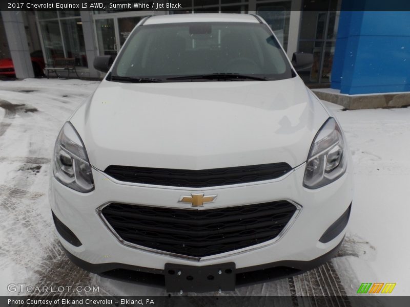 Summit White / Jet Black 2017 Chevrolet Equinox LS AWD