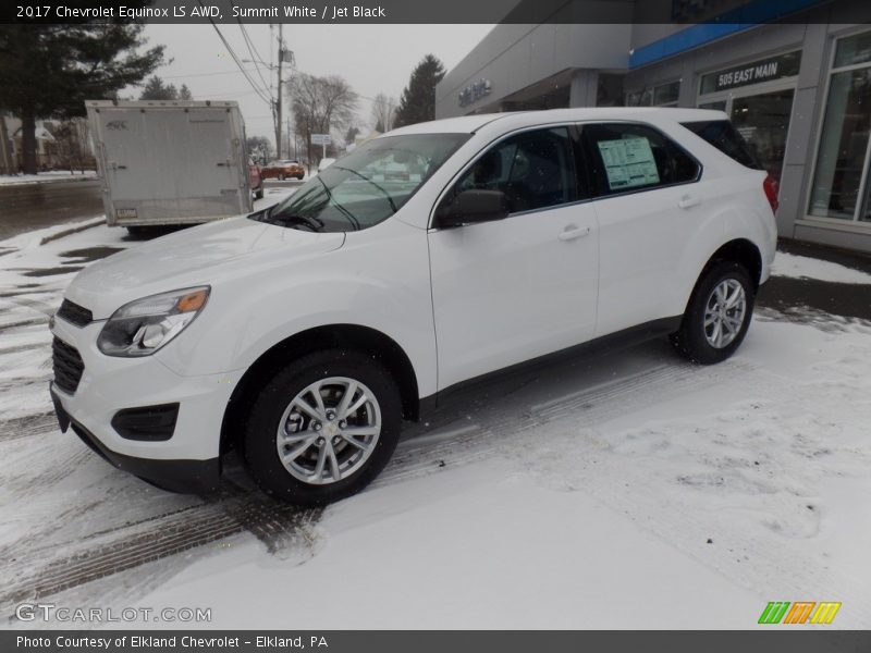 Summit White / Jet Black 2017 Chevrolet Equinox LS AWD