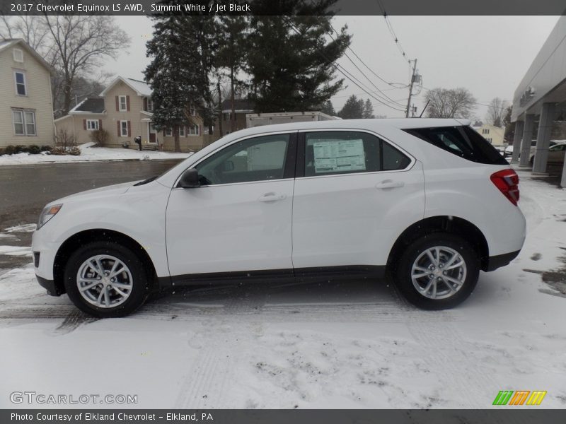 Summit White / Jet Black 2017 Chevrolet Equinox LS AWD