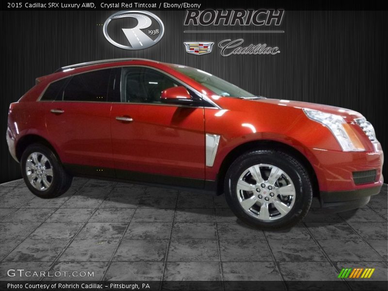 Crystal Red Tintcoat / Ebony/Ebony 2015 Cadillac SRX Luxury AWD