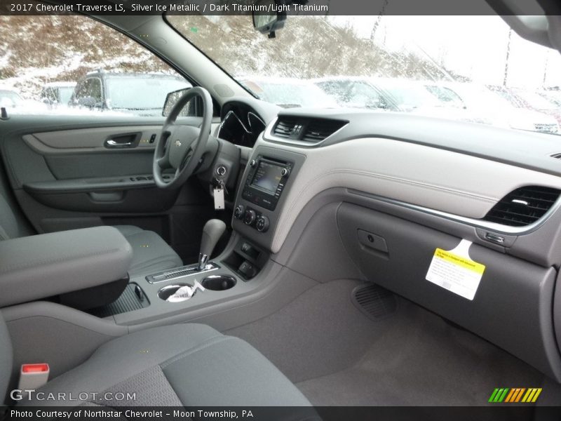 Silver Ice Metallic / Dark Titanium/Light Titanium 2017 Chevrolet Traverse LS