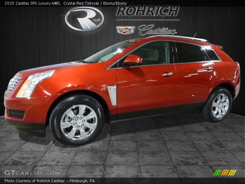 Crystal Red Tintcoat / Ebony/Ebony 2015 Cadillac SRX Luxury AWD