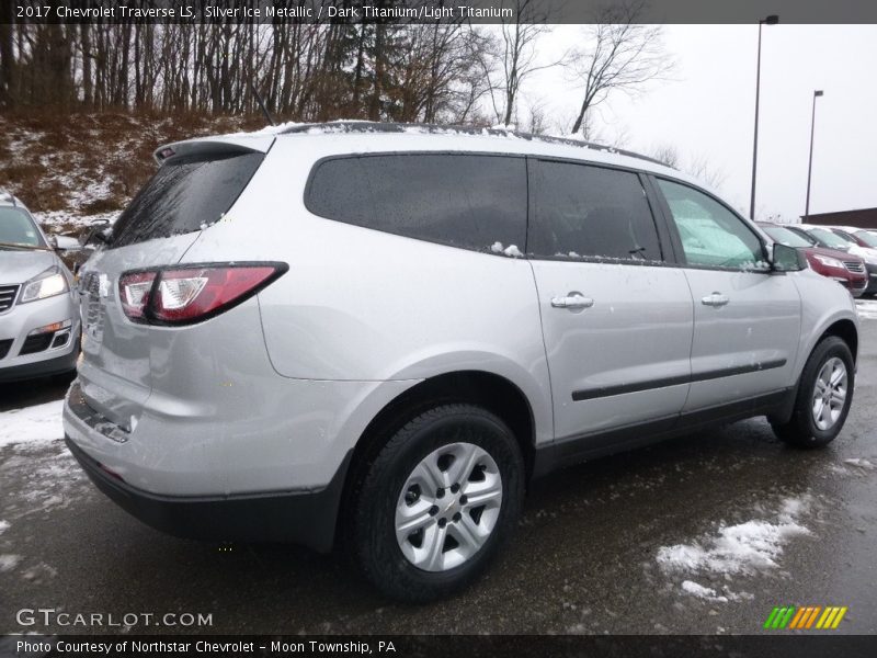 Silver Ice Metallic / Dark Titanium/Light Titanium 2017 Chevrolet Traverse LS