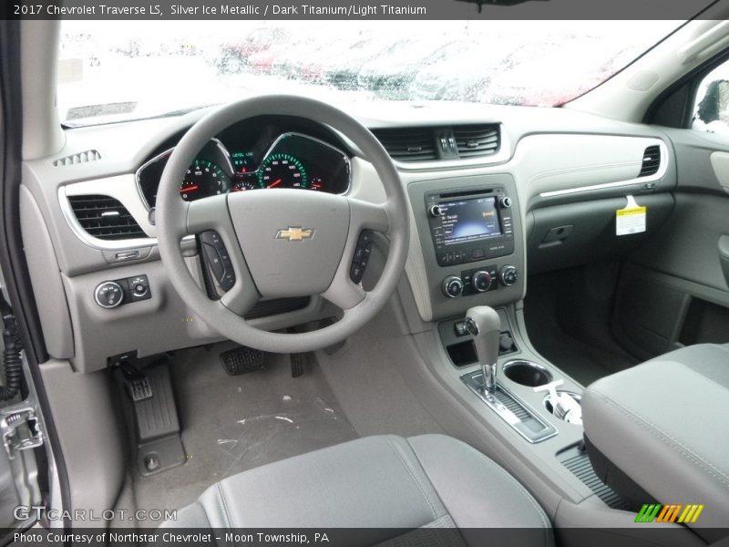 Silver Ice Metallic / Dark Titanium/Light Titanium 2017 Chevrolet Traverse LS