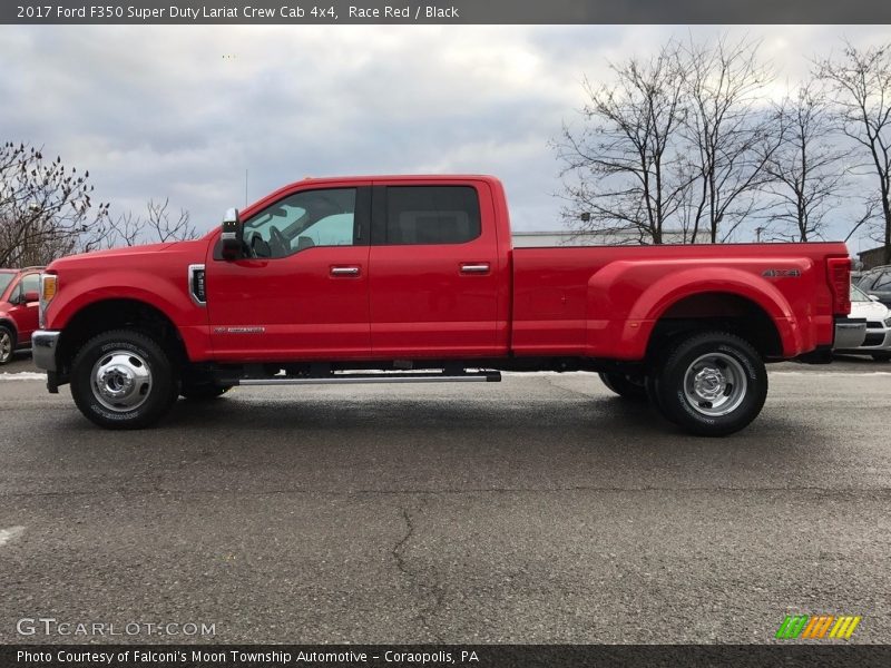 Race Red / Black 2017 Ford F350 Super Duty Lariat Crew Cab 4x4