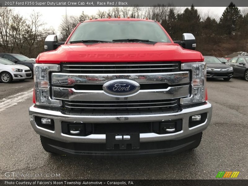 Race Red / Black 2017 Ford F350 Super Duty Lariat Crew Cab 4x4
