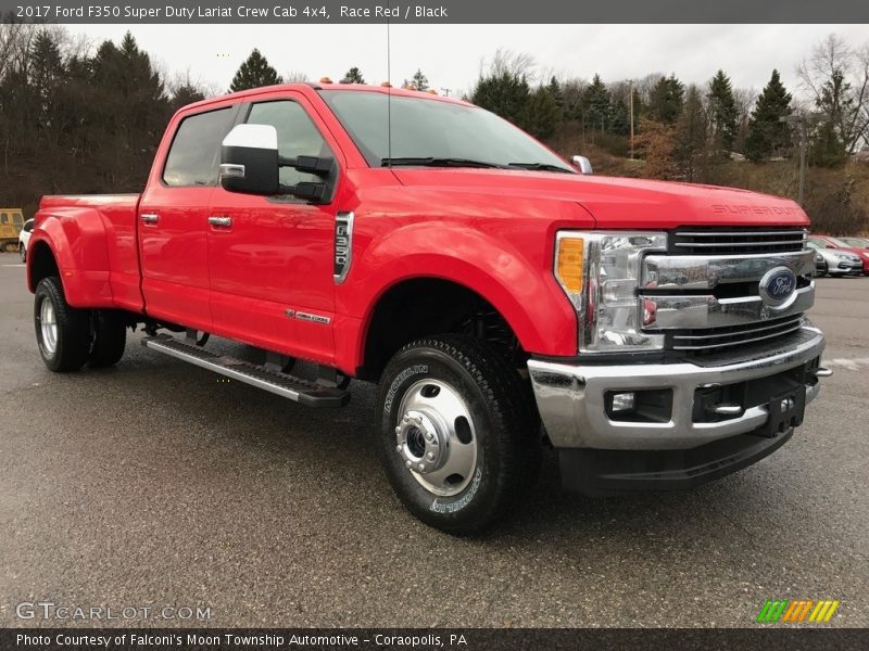 Race Red / Black 2017 Ford F350 Super Duty Lariat Crew Cab 4x4