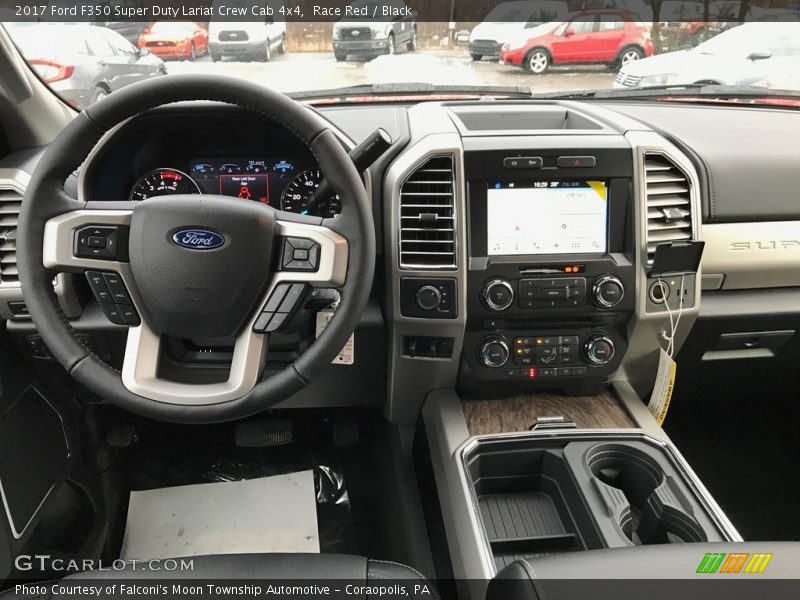 Race Red / Black 2017 Ford F350 Super Duty Lariat Crew Cab 4x4