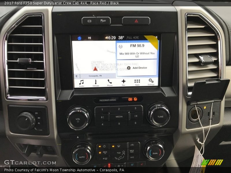 Race Red / Black 2017 Ford F350 Super Duty Lariat Crew Cab 4x4