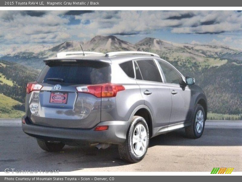Magnetic Gray Metallic / Black 2015 Toyota RAV4 LE