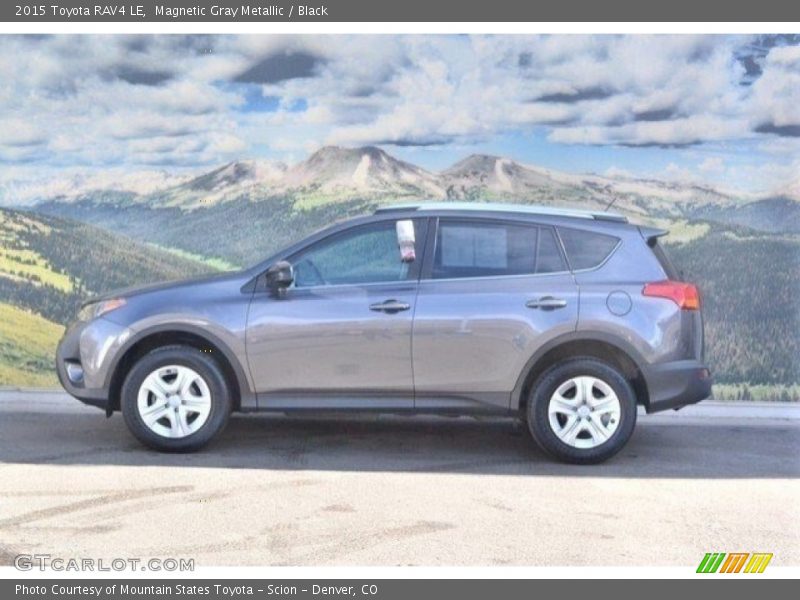 Magnetic Gray Metallic / Black 2015 Toyota RAV4 LE