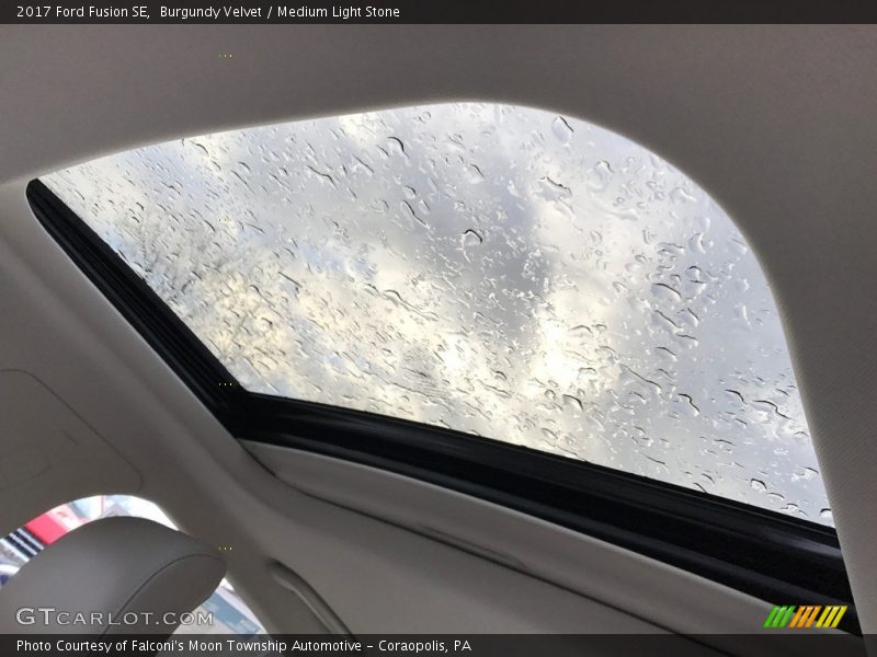 Burgundy Velvet / Medium Light Stone 2017 Ford Fusion SE