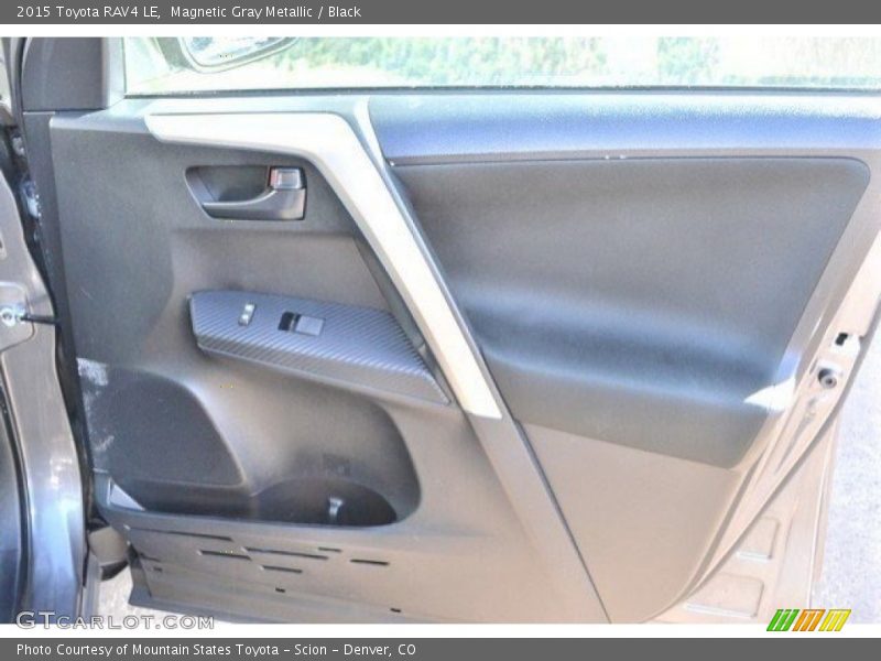 Magnetic Gray Metallic / Black 2015 Toyota RAV4 LE