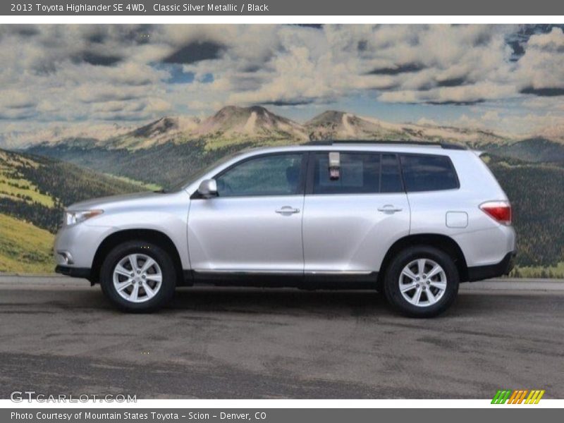 Classic Silver Metallic / Black 2013 Toyota Highlander SE 4WD