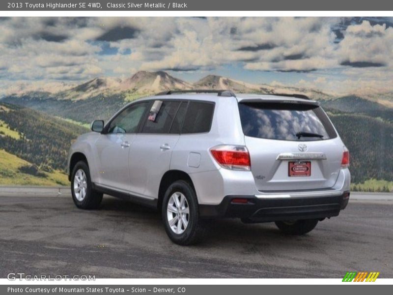 Classic Silver Metallic / Black 2013 Toyota Highlander SE 4WD