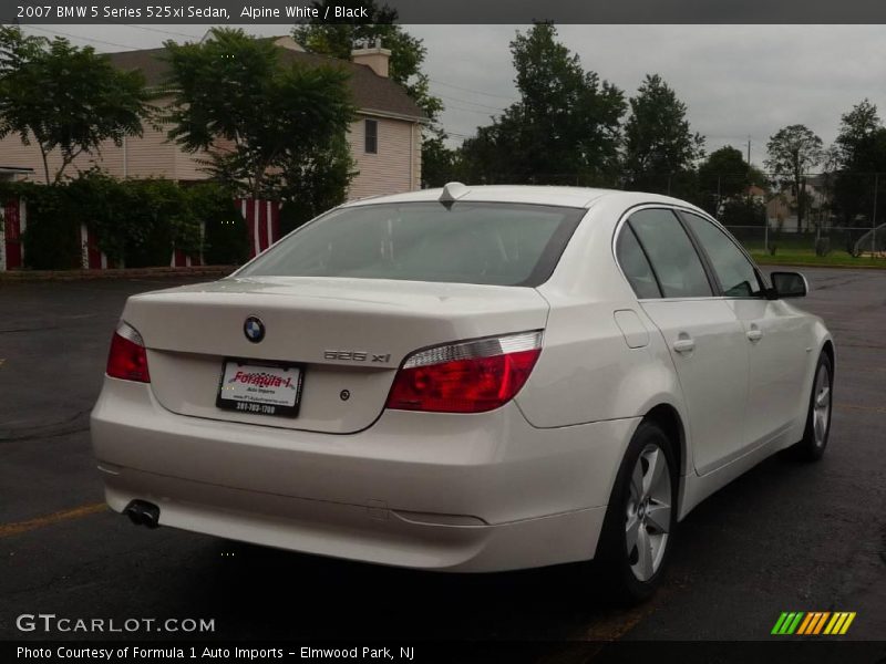 Alpine White / Black 2007 BMW 5 Series 525xi Sedan