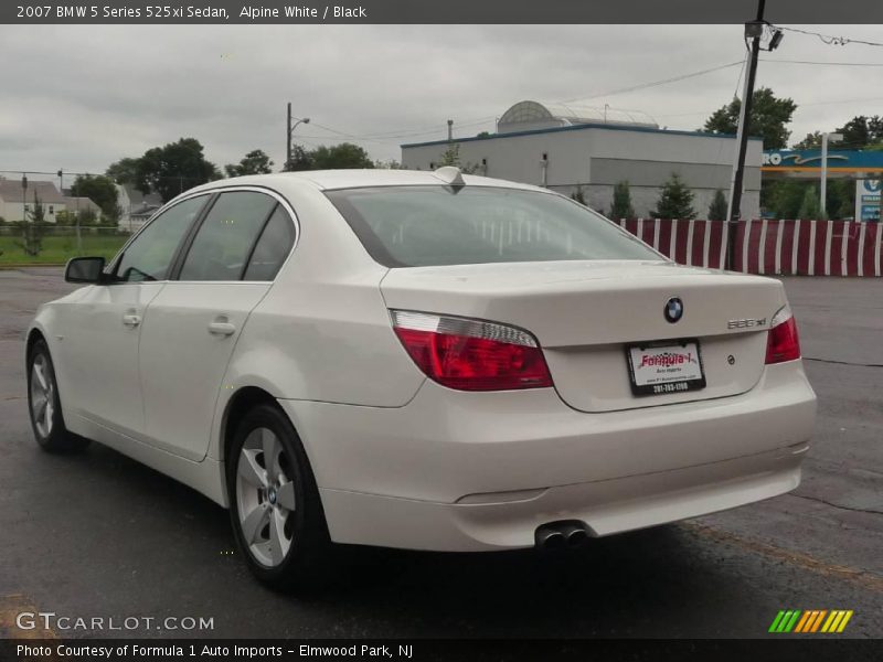 Alpine White / Black 2007 BMW 5 Series 525xi Sedan