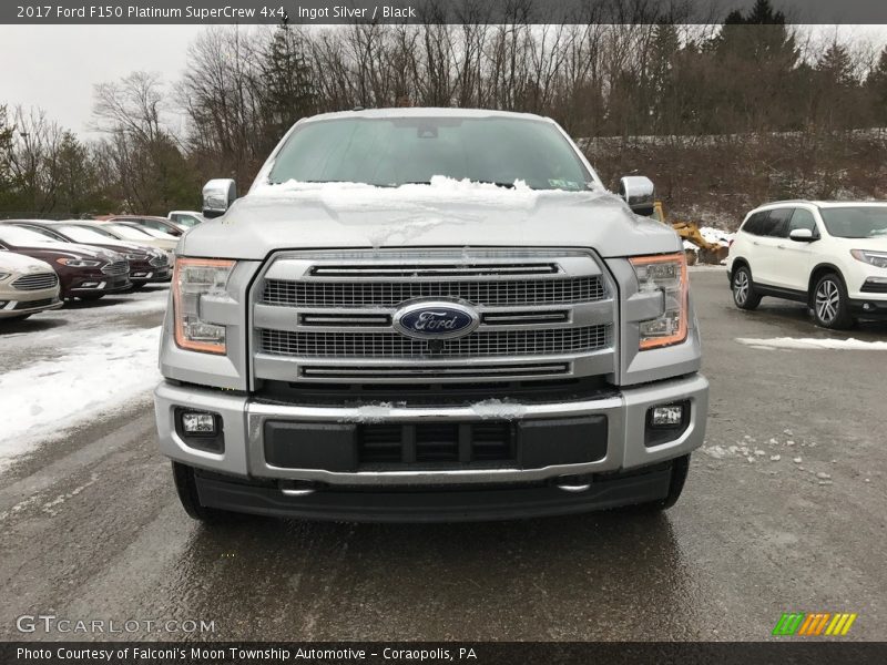 Ingot Silver / Black 2017 Ford F150 Platinum SuperCrew 4x4