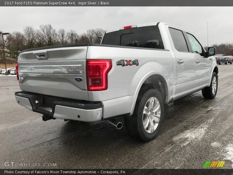 Ingot Silver / Black 2017 Ford F150 Platinum SuperCrew 4x4