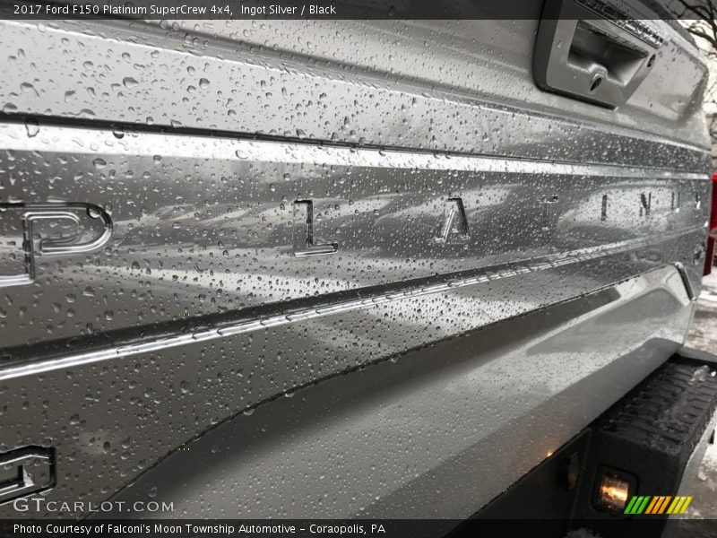 Ingot Silver / Black 2017 Ford F150 Platinum SuperCrew 4x4