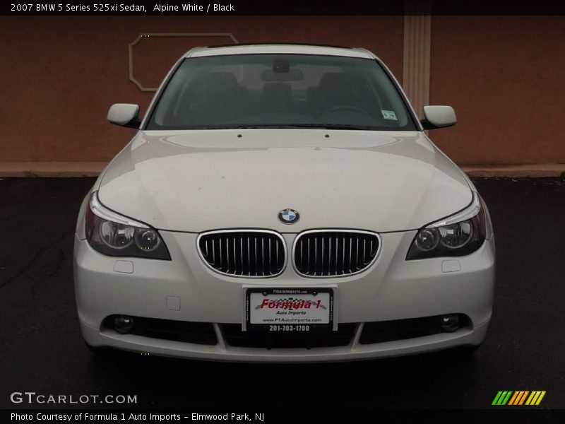 Alpine White / Black 2007 BMW 5 Series 525xi Sedan