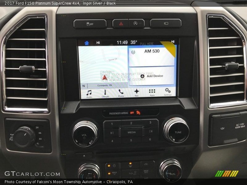 Controls of 2017 F150 Platinum SuperCrew 4x4