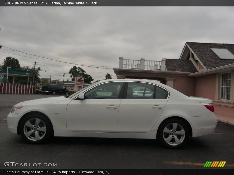 Alpine White / Black 2007 BMW 5 Series 525xi Sedan