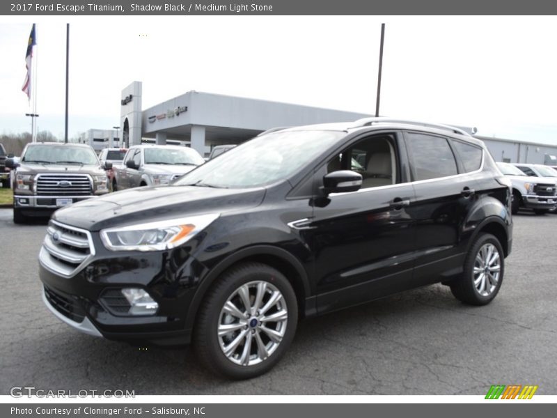 Shadow Black / Medium Light Stone 2017 Ford Escape Titanium