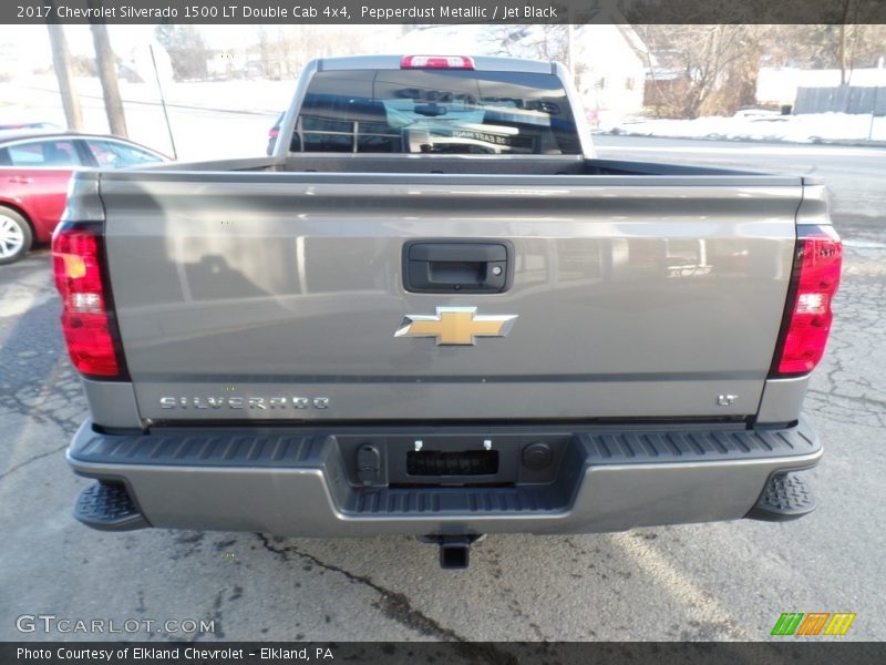 Pepperdust Metallic / Jet Black 2017 Chevrolet Silverado 1500 LT Double Cab 4x4