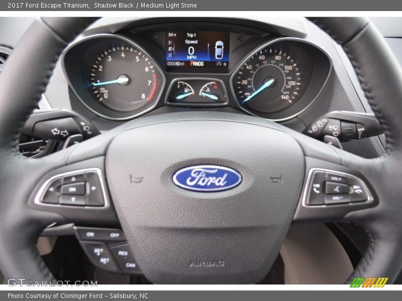 Shadow Black / Medium Light Stone 2017 Ford Escape Titanium