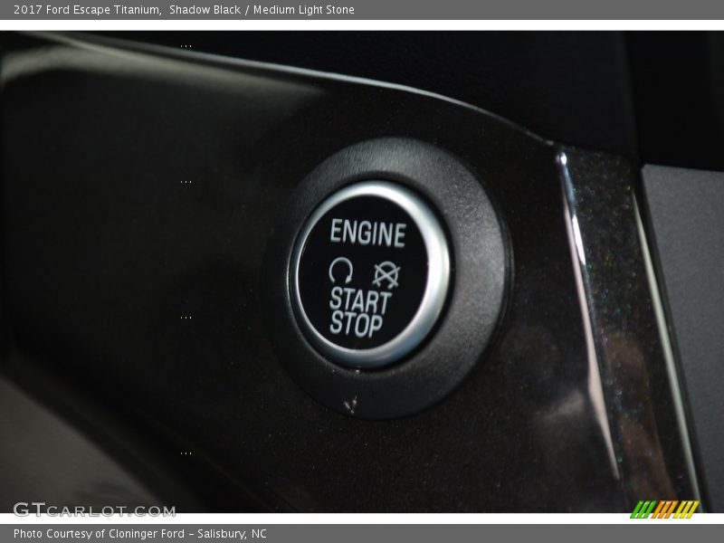 Shadow Black / Medium Light Stone 2017 Ford Escape Titanium