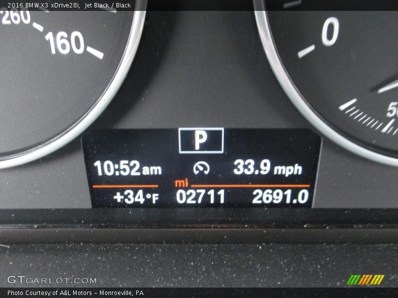 Jet Black / Black 2016 BMW X3 xDrive28i