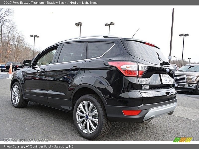 Shadow Black / Medium Light Stone 2017 Ford Escape Titanium