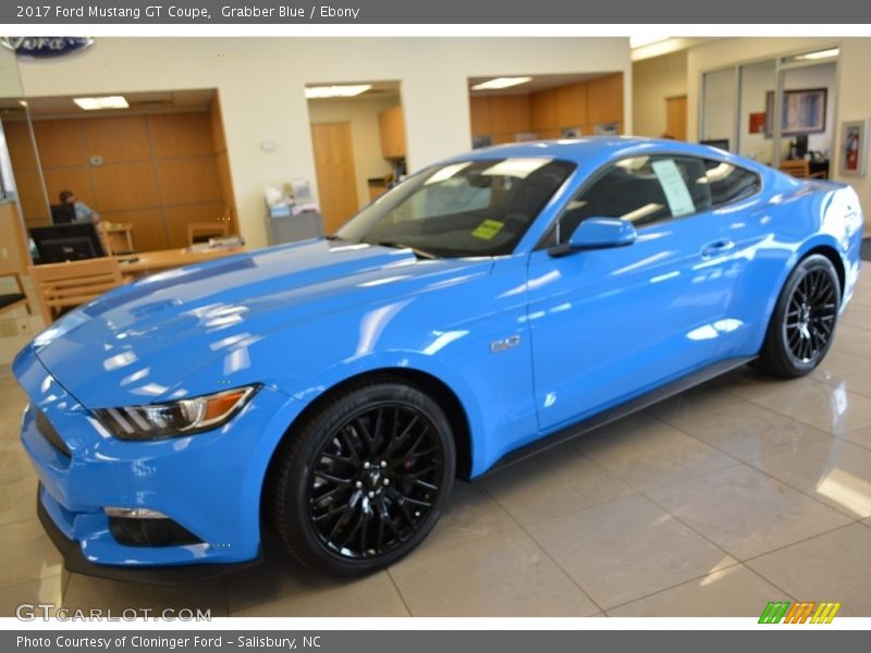 Grabber Blue / Ebony 2017 Ford Mustang GT Coupe