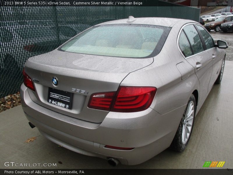 Cashmere Silver Metallic / Venetian Beige 2013 BMW 5 Series 535i xDrive Sedan