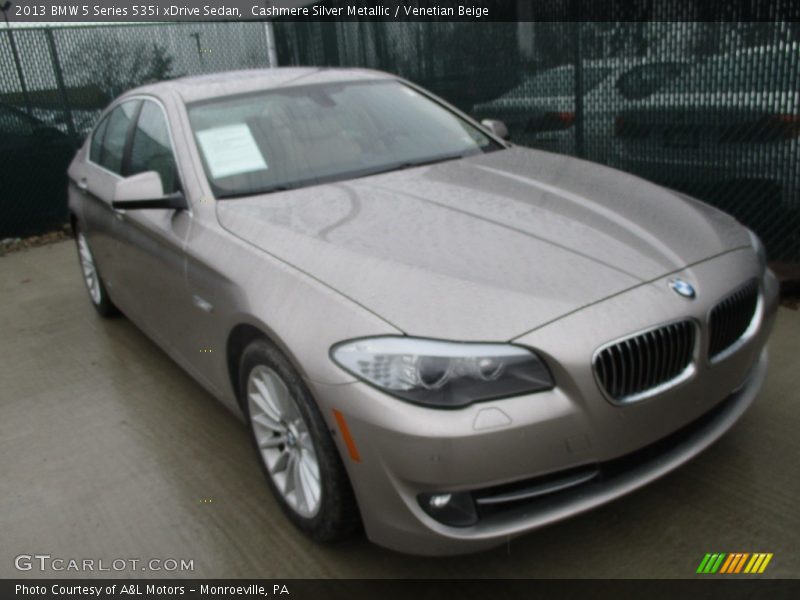 Cashmere Silver Metallic / Venetian Beige 2013 BMW 5 Series 535i xDrive Sedan