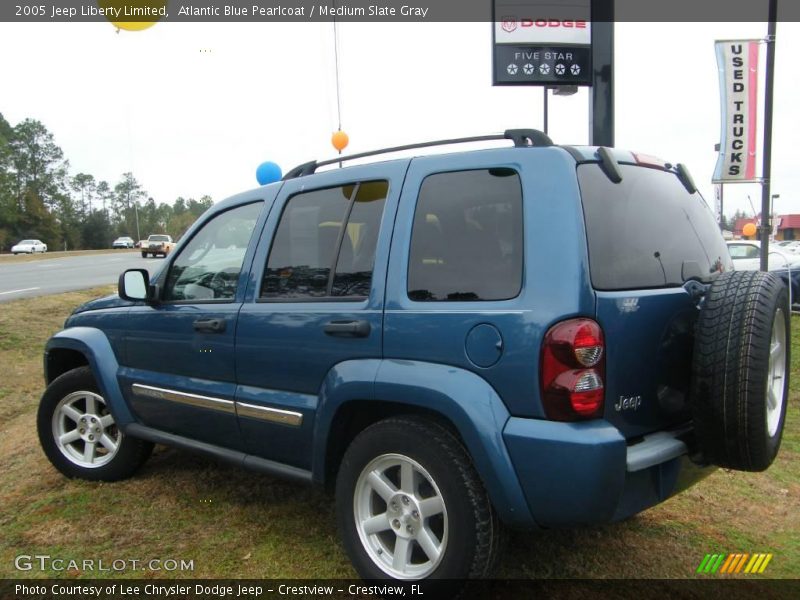 Atlantic Blue Pearlcoat / Medium Slate Gray 2005 Jeep Liberty Limited