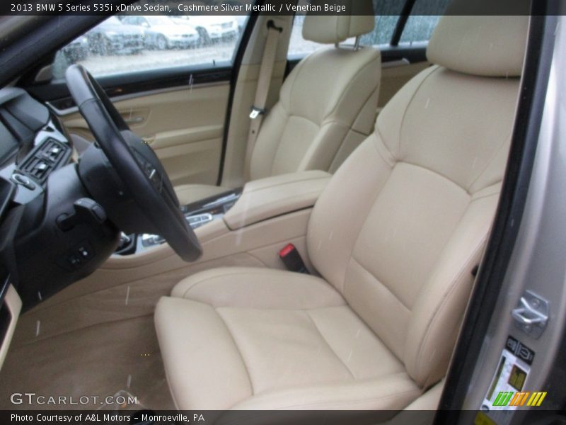 Cashmere Silver Metallic / Venetian Beige 2013 BMW 5 Series 535i xDrive Sedan