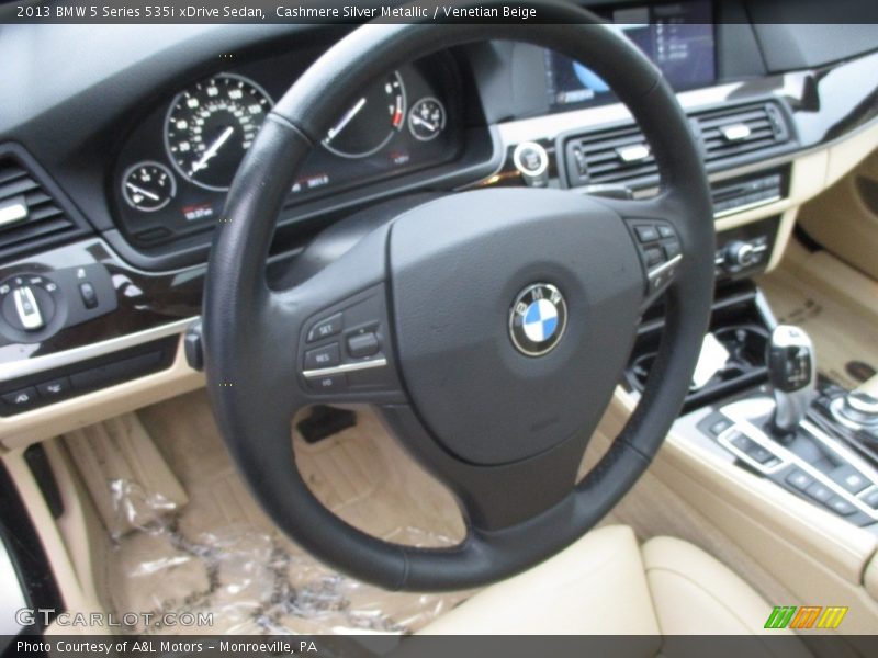 Cashmere Silver Metallic / Venetian Beige 2013 BMW 5 Series 535i xDrive Sedan