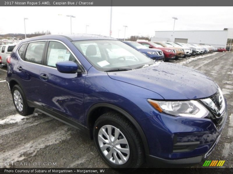 Caspian Blue / Charcoal 2017 Nissan Rogue S AWD